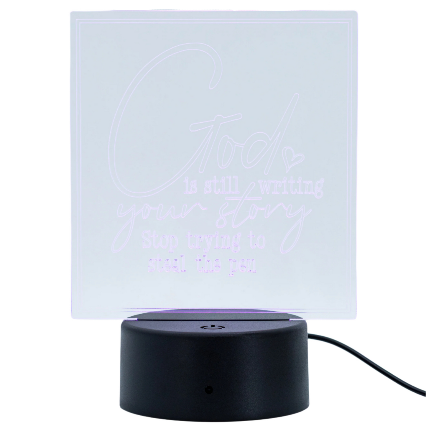 Customizable LED Lighted Plaque | Create Your Own Saying | Glowing Creation