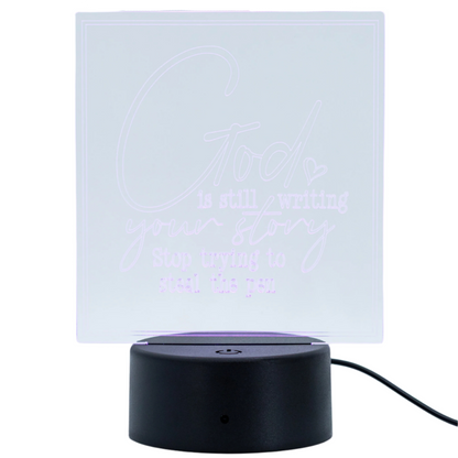 Inspirational LED Lighted Plaque | Multiple Sayings | Glowing Creation