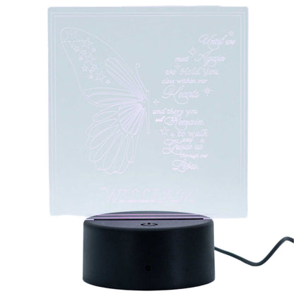 Customizable LED Lighted Memorial Plaque | Create Your Own | Glowing Creation