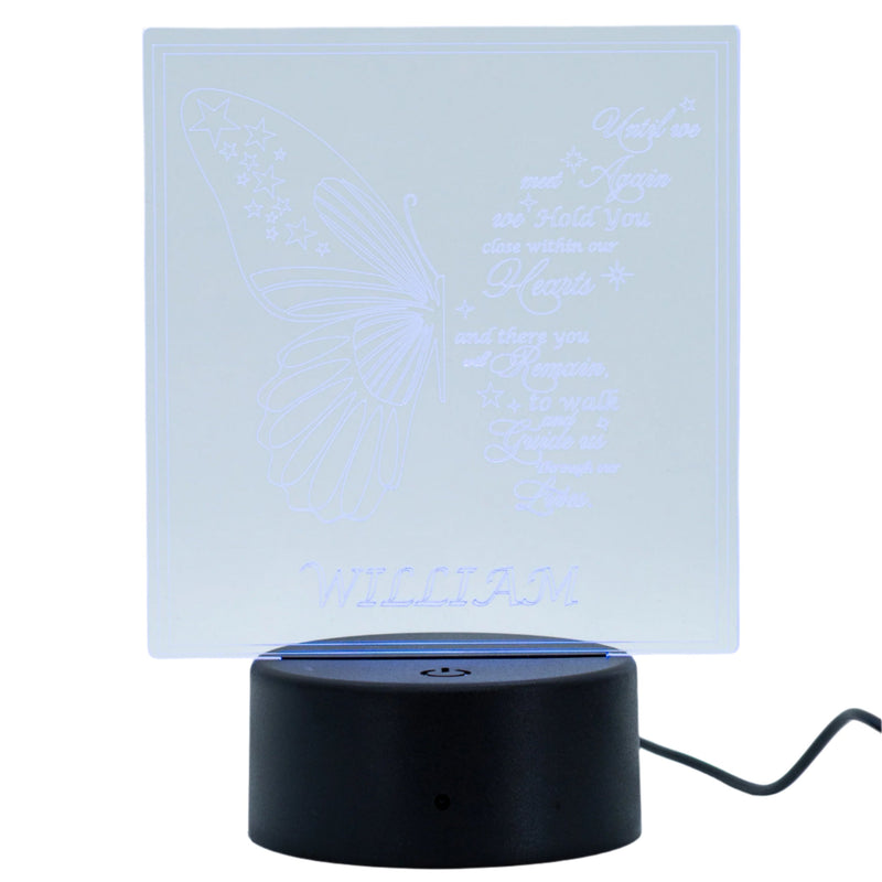 Customizable LED Lighted Memorial Plaque | Create Your Own | Glowing Creation