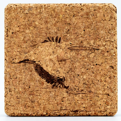 Etched Cork Coaster | Multiple Designs | Single Coaster | RCK Creations & More