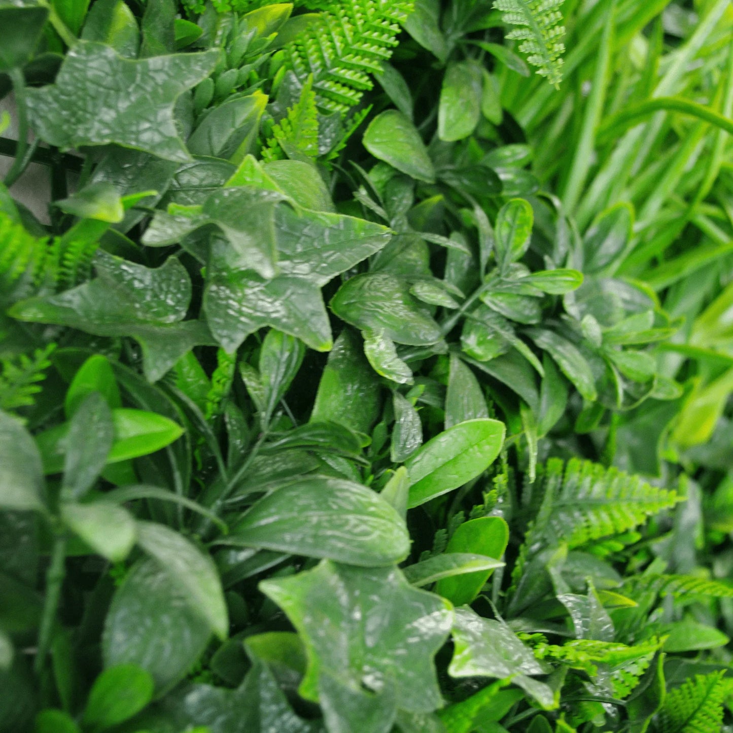 Green Tropics Artificial Vertical Garden Green Wall Panel 40×40in 11 SQ FT – UV Resistant – Commercial Grade