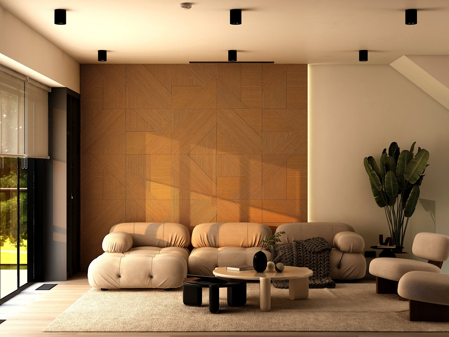 Modern Solid Wood Panel