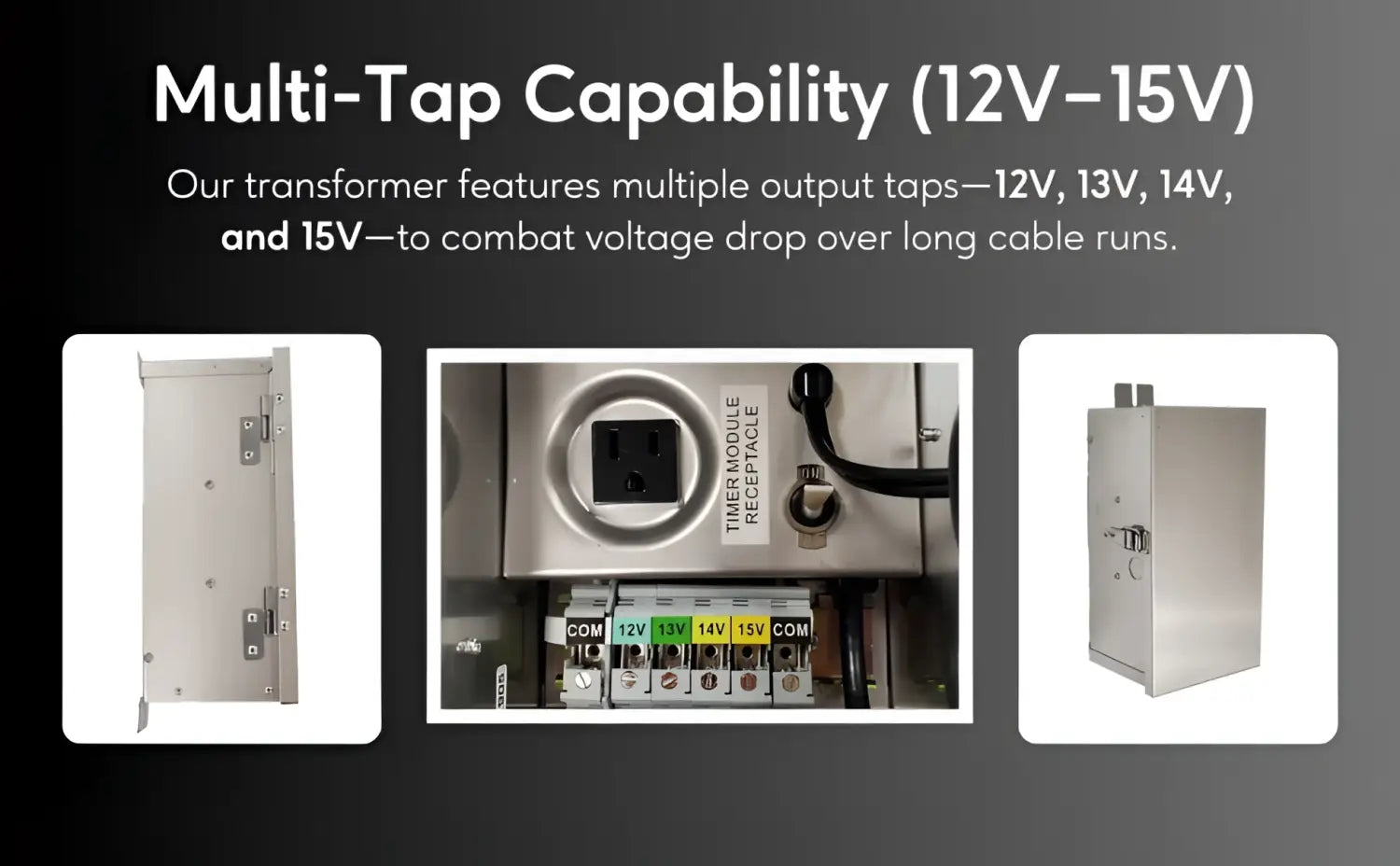 300W Multi-Tap Low Voltage Transformers | 12V - 15V