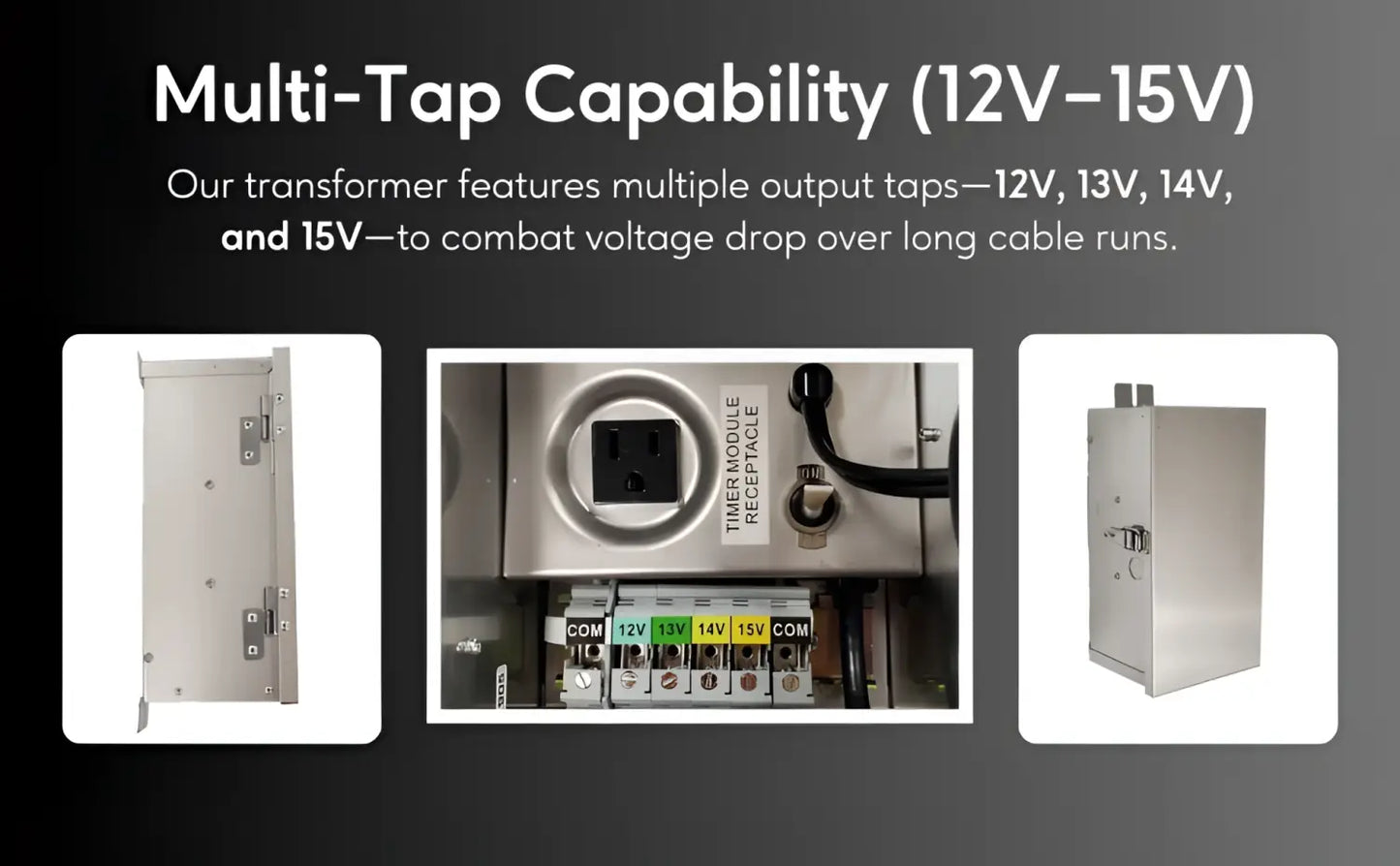 300W Multi-Tap Low Voltage Transformers | 12V - 15V