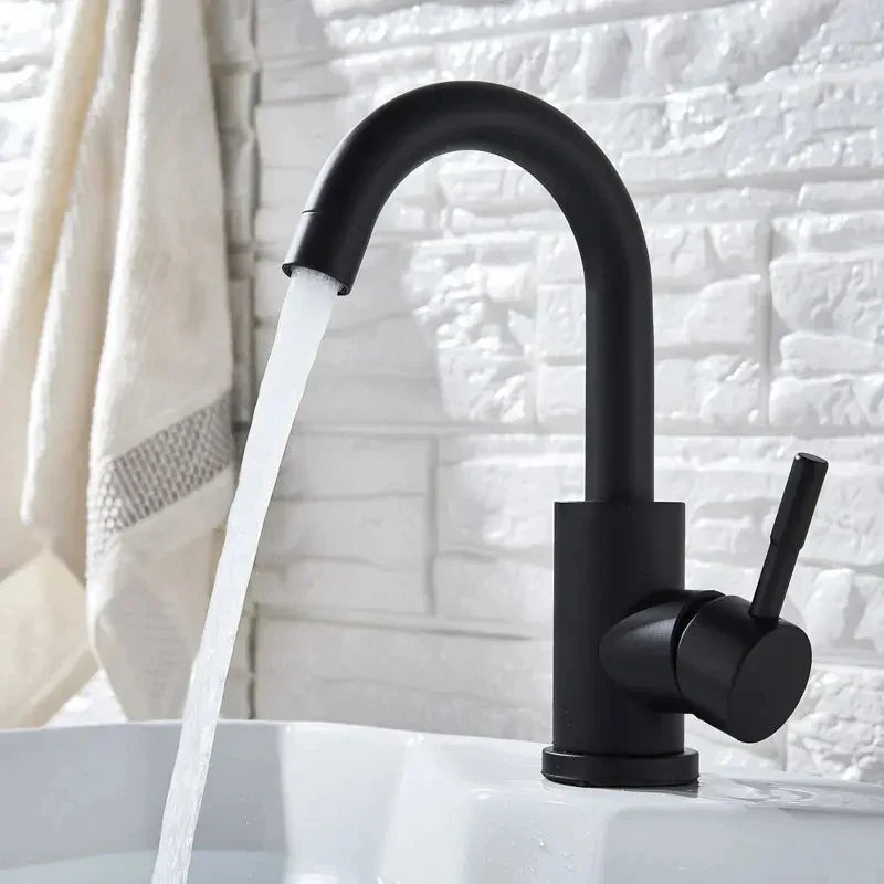 DecorBites™ 304 Stainless Steel Rotating Bathroom Sink Faucet