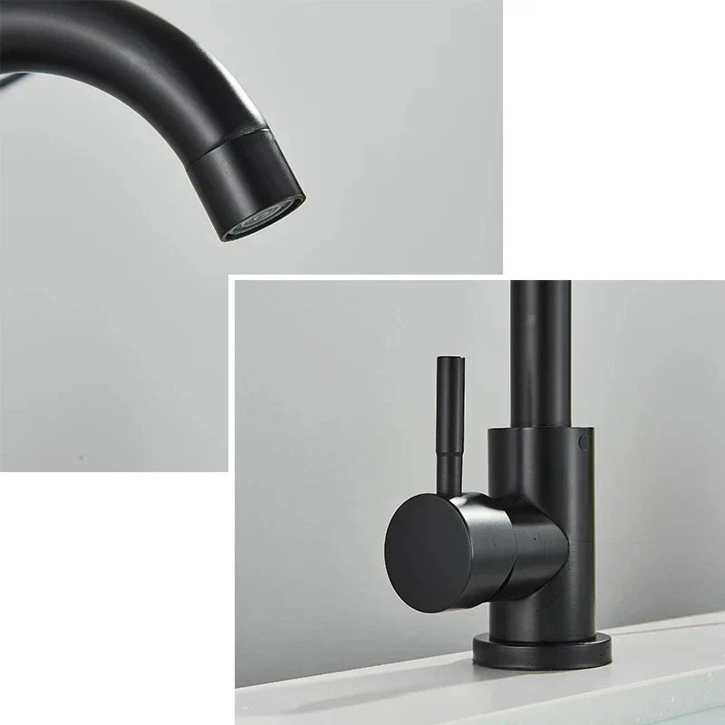 DecorBites™ 304 Stainless Steel Rotating Bathroom Sink Faucet