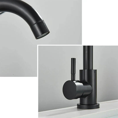 DecorBites™ 304 Stainless Steel Rotating Bathroom Sink Faucet