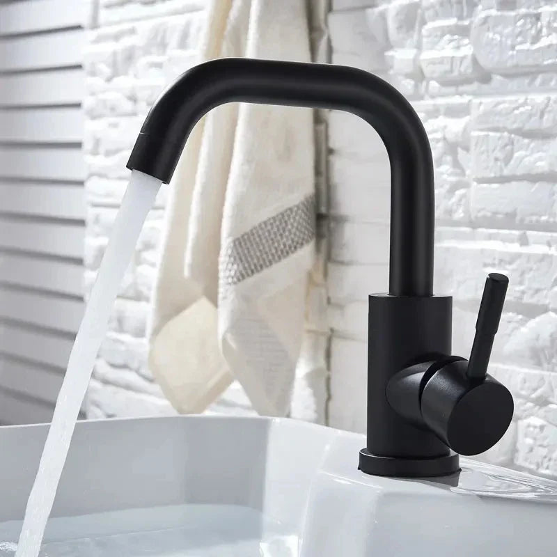 DecorBites™ 304 Stainless Steel Rotating Bathroom Sink Faucet