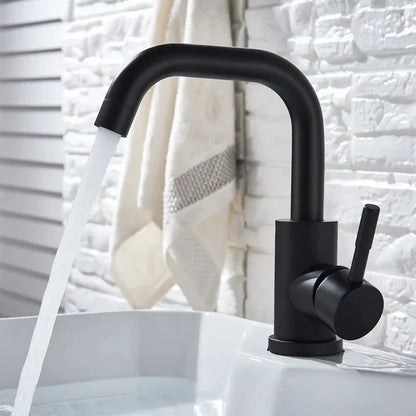 DecorBites™ 304 Stainless Steel Rotating Bathroom Sink Faucet