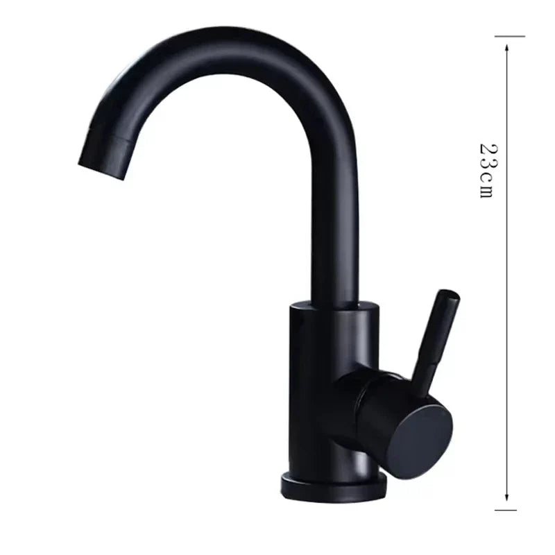 DecorBites™ 304 Stainless Steel Rotating Bathroom Sink Faucet