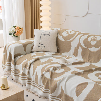 Chenille Sofa Cover Blanket, Couch Cover Blanket Throws for Couches Living Room Furniture Throw Covers