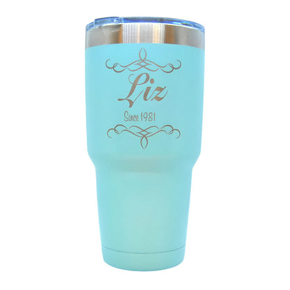 Stainless Steel Personalized Tumbler | 30 oz | Customizable | RCK Creations & More