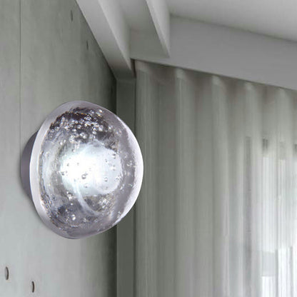 DecorBites™ Traditional Clear Crystal Bubble Sconce Wall Lamp - Single Bulb Light Fixture