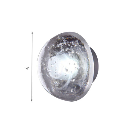 DecorBites™ Traditional Clear Crystal Bubble Sconce Wall Lamp - Single Bulb Light Fixture