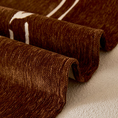 Chenille Jacquard Sofa Throw Cover with Tassel Soft Thick Couch Protector Blanket