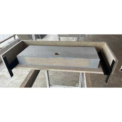 HANDCRAFTED CUSTOM TRAVERTINE TROUGH SINK (TR-061)