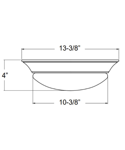 13"w 1-Light LED Flush Mount [6 PACK] Ceiling Lights Brushed Nickel Finish by RP Lighting