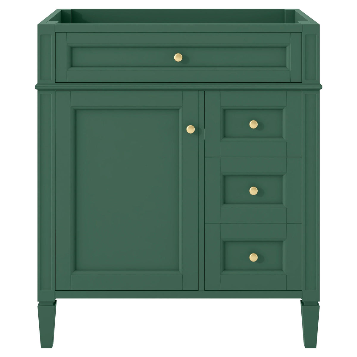 Bathroom Vanity With 2 Drawers And Tip-Out Drawer, Storage Cabinet