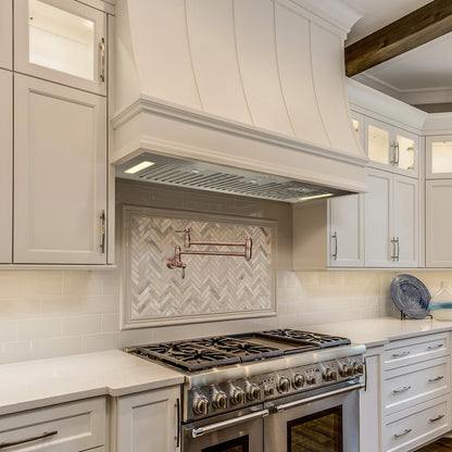 36“ Range Hood Insert, 600 CFM Built-in Stainless Steel Kitchen Hood with LED Lights - AK-HOOD-36