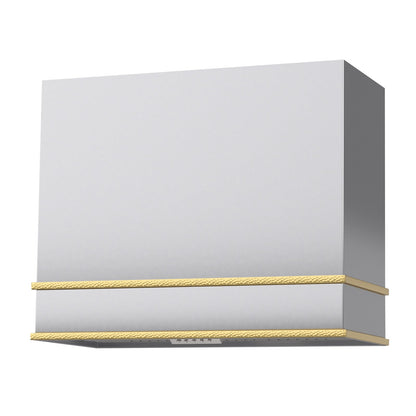 Akicon 36" Stainless Steel Range Hood with 600 CFM Insert & 6-Burner Gas Range Combo – Powerful Ventilation, Convection Oven, Multiple Finishes