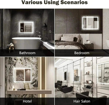 20 x 28  Inch Center Glow LED Bathroom Mirror