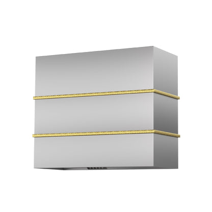 Akicon 36" Stainless Steel Wall Mount Range Hood with 600 CFM Vent Hood - AK-HS36HC-BS