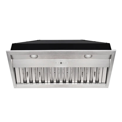 36" Range Hood Insert, Stainless Steel Kitchen Vent Hood with Dimmable LED Lights, 600CFM - NX-E90-36