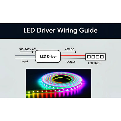 36W Non-Dimmable LED Driver for LED Lights | 100-240V AC to 48V DC Constant Voltage