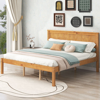 Platform Bed Frame With Headboard