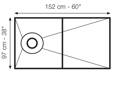 The Original™ Deluxe 38" x 60" Shower Conversion Kit with Orange Waterproof Board
