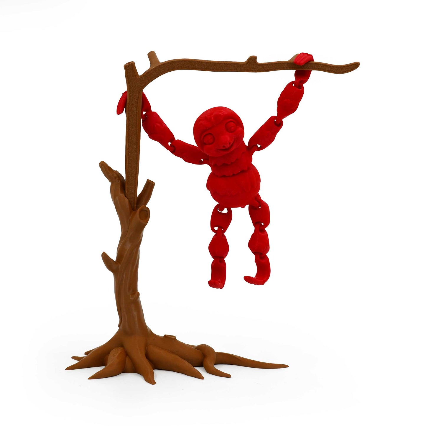 3D Printed Sloth Fidget With Tree Props | Multiple Colors | Black Sheep Products LLC