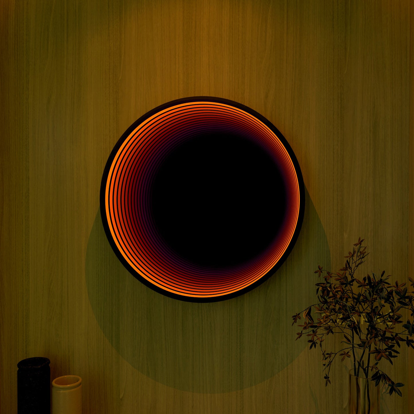 3D Circle Mirror Light