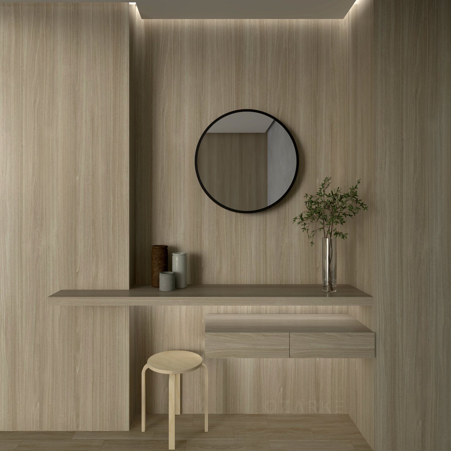 3D Circle Mirror Light