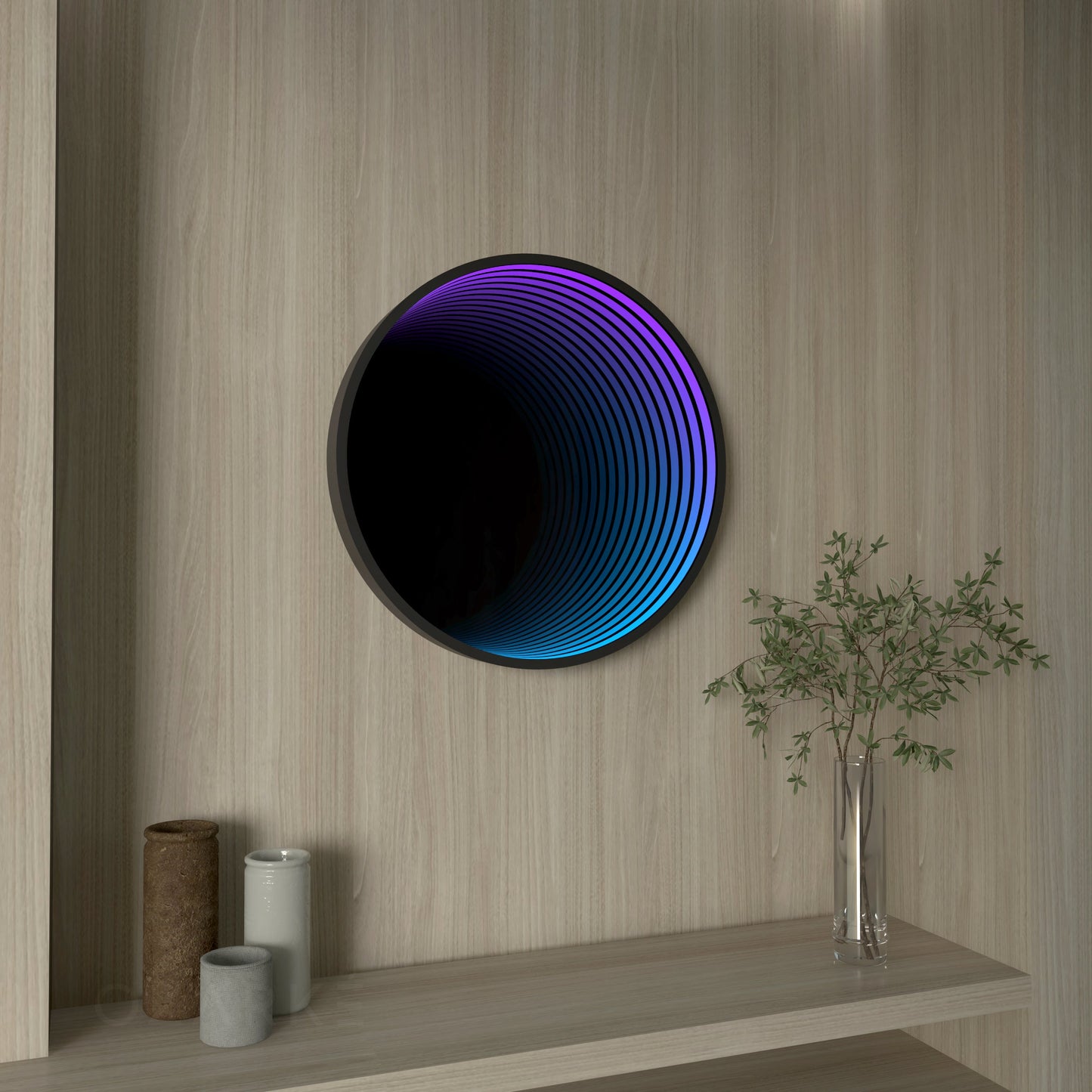 3D Circle Mirror Light