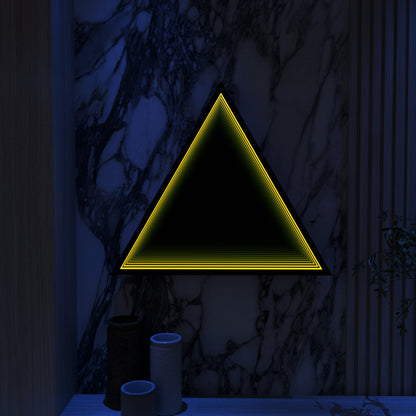 3D Triangle Mirror Light