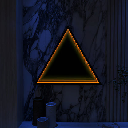 3D Triangle Mirror Light