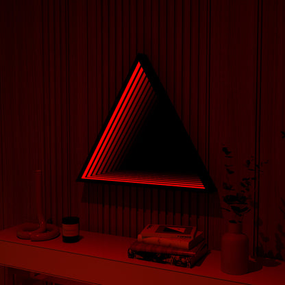3D Triangle Mirror Light