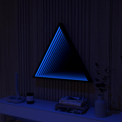 3D Triangle Mirror Light