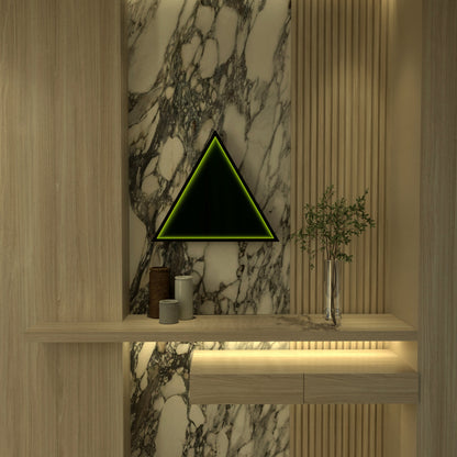 3D Triangle Mirror Light