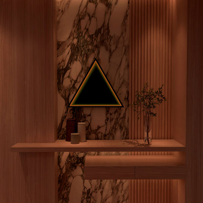 3D Triangle Mirror Light