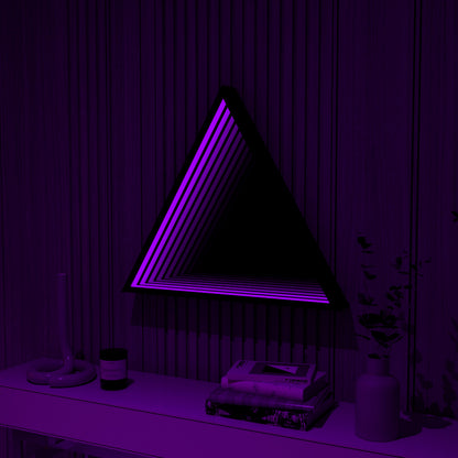 3D Triangle Mirror Light