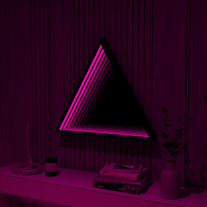 3D Triangle Mirror Light