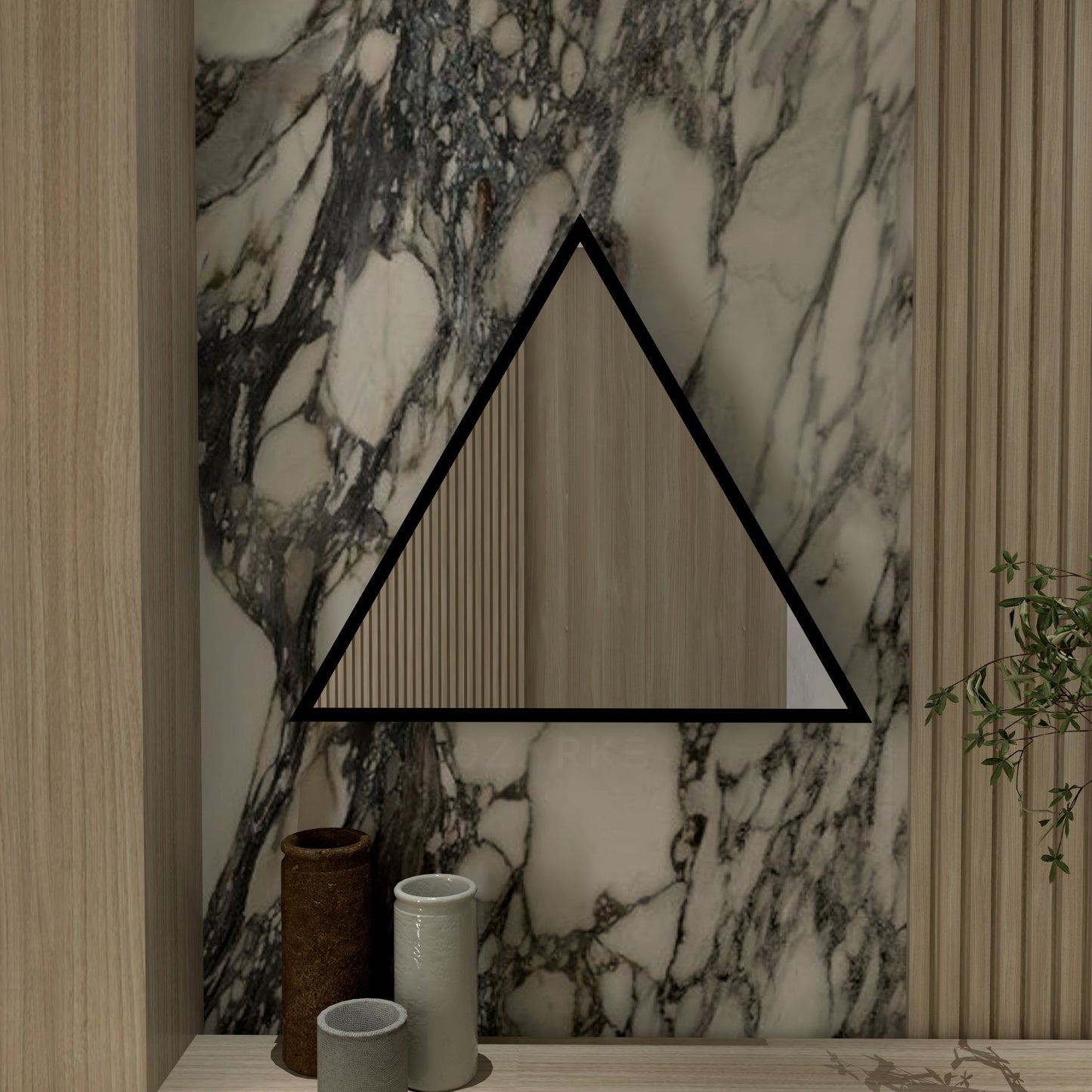 3D Triangle Mirror Light