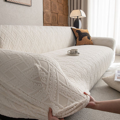 High Stretch 3D Jacquard Sofa Slipcovers, Pet Friendly Non Slip Sofa Cover Washable