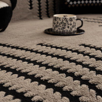 Jacquard Fleece Throw Blanket for Couch Plush Fuzzy Cozy Soft Blankets and Throws for Sofa
