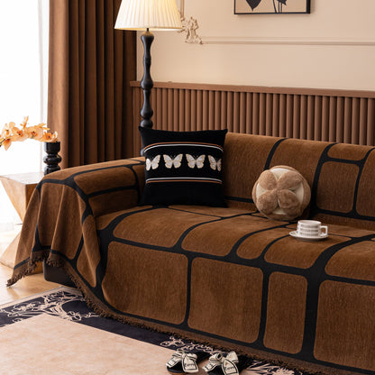 Modern Geometric Sofa Cover Decorative Couch Throw Blanket Furniture Protector
