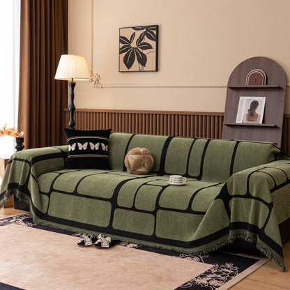 Modern Geometric Sofa Cover Decorative Couch Throw Blanket Furniture Protector
