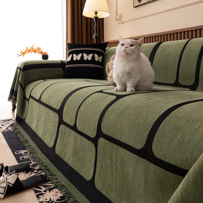 Modern Geometric Sofa Cover Decorative Couch Throw Blanket Furniture Protector