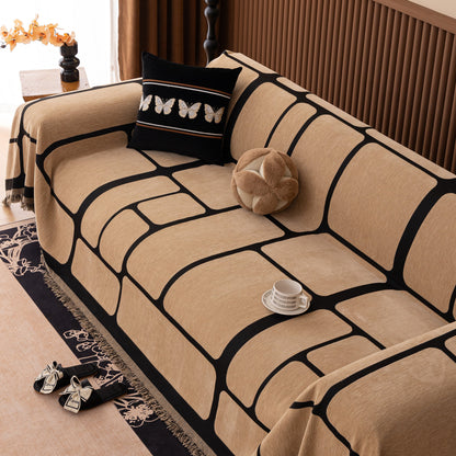 Modern Geometric Sofa Cover Decorative Couch Throw Blanket Furniture Protector